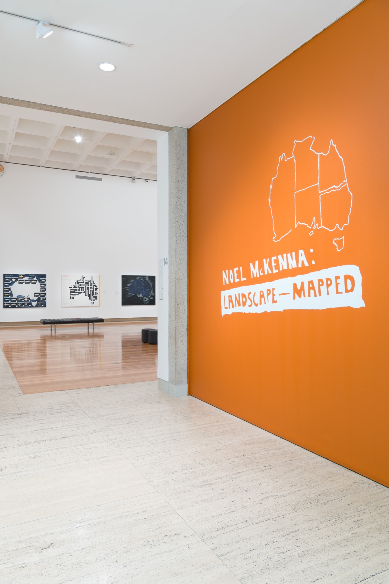 Installation view 1 of Landscape—Mapped